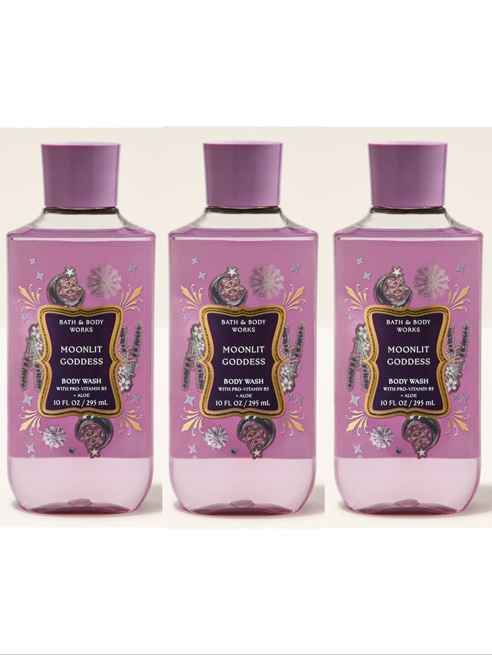 Bath & Body Works Moonlit Goddess Body Wash Set of 3 NEW RARE